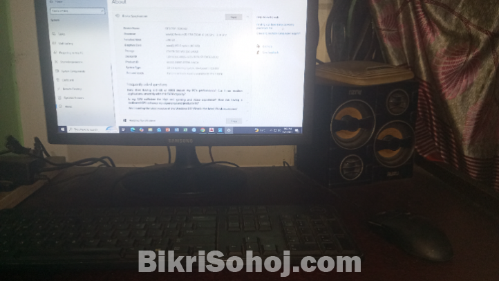 Urgent Sell Desktop PC with Samsung 19 inch LCD Screen